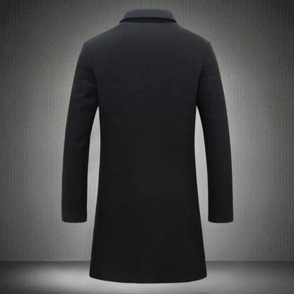 Wool men's jacket - Victor-Black-XS-Nora Luxe