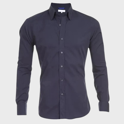 Wrinkle-free Shirt for Men - Milan-Black-XS-Nora Luxe