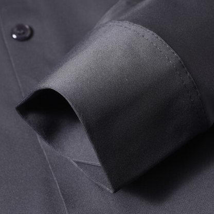 Wrinkle-free Timeless Men's Shirt - Mason-Black-S-Nora Luxe