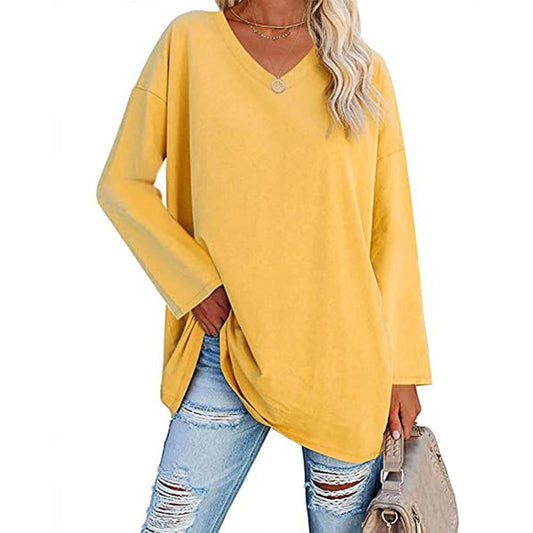 Trendy Low Cut Women's Tee - Pexav