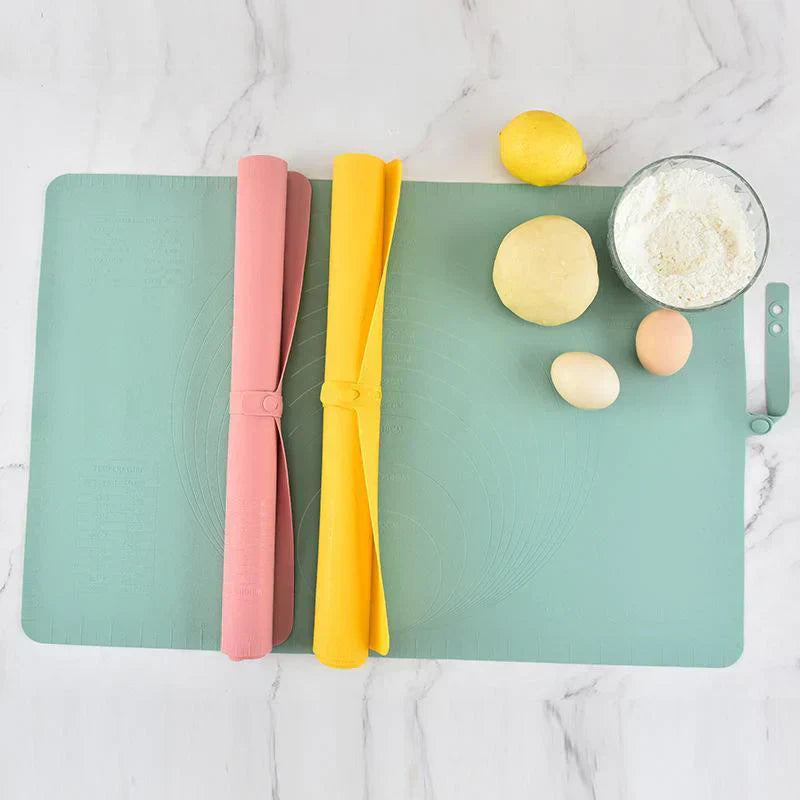 XL Silicone Kitchen Mat - FlexiMat-Green-Nora Luxe