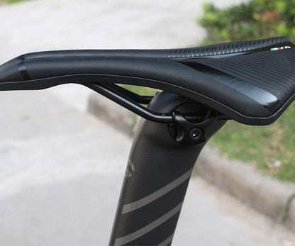 Your Favorite Bicycle Saddle - UltraRide™-Black + Colored Rail-Nora Luxe