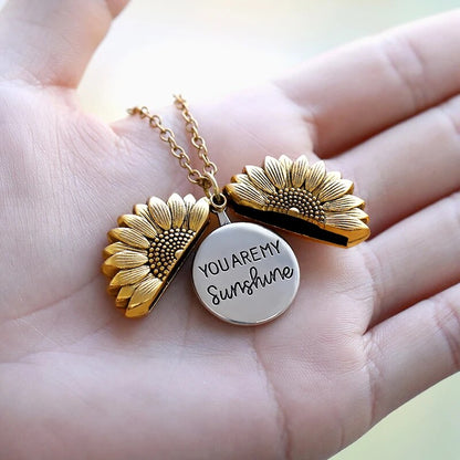 Bright Yellow Sunflower Pendant Necklace - Pexav