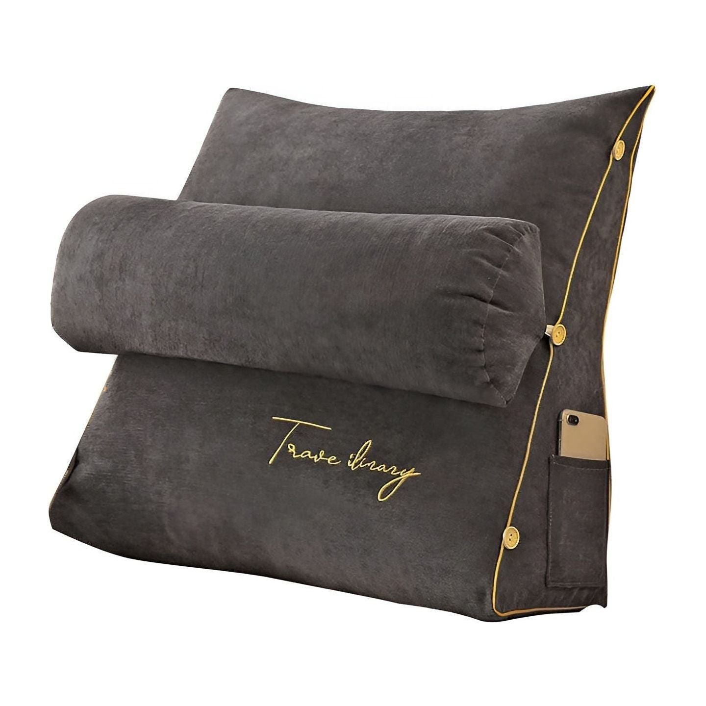Comfortable Reading Pillow with Backrest for Bed and Sofa