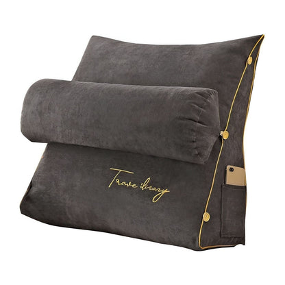 Comfortable Reading Pillow with Backrest for Bed and Sofa