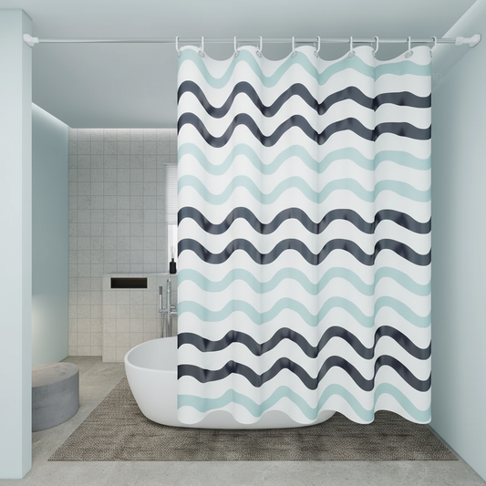 Waterproof Ocean Pattern Shower Curtain - Pexav